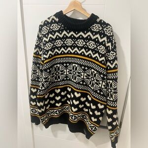 Scotch & Soda Black and White Knit Holiday Sweater